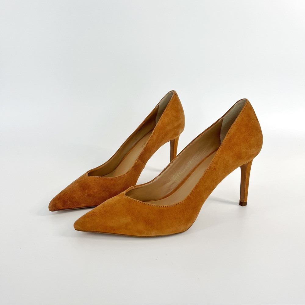 Banana Republic Madison Suede Pumps Size 9.5 Brown Dress Heels Women’s Shoes